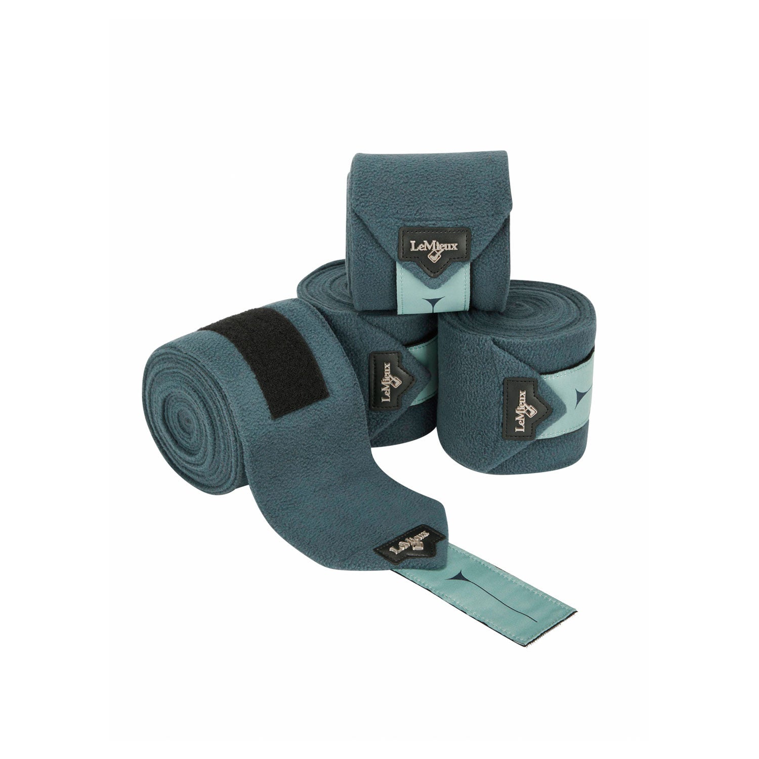 LOIRE POLO BANDAGES PETROL SET OF 4.