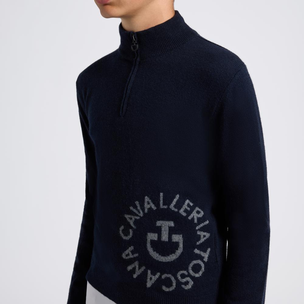 Cavalleria Toscana CT Young Rider Orbit Turtleneck Sweater.