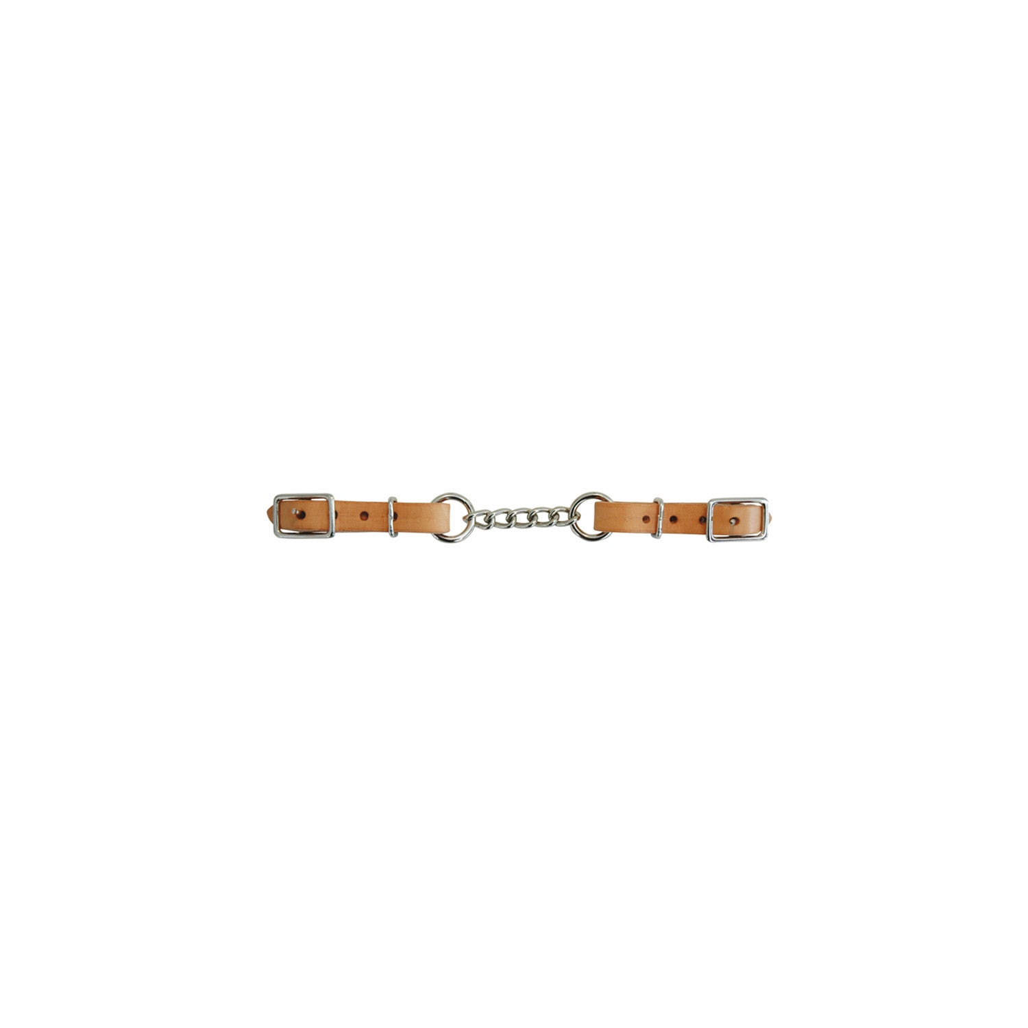 LEATHER CURB CHAIN.