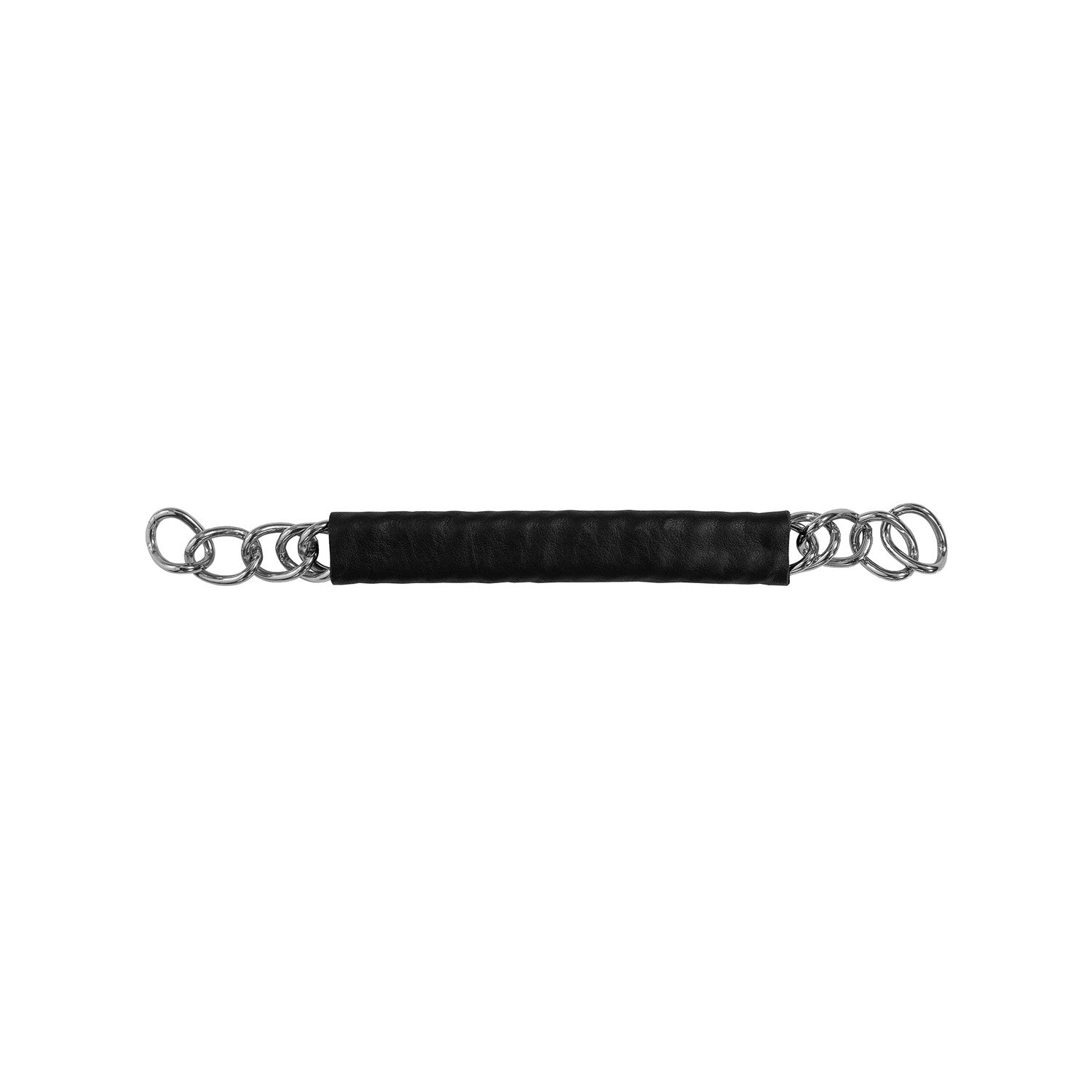 Coated curb chain.
