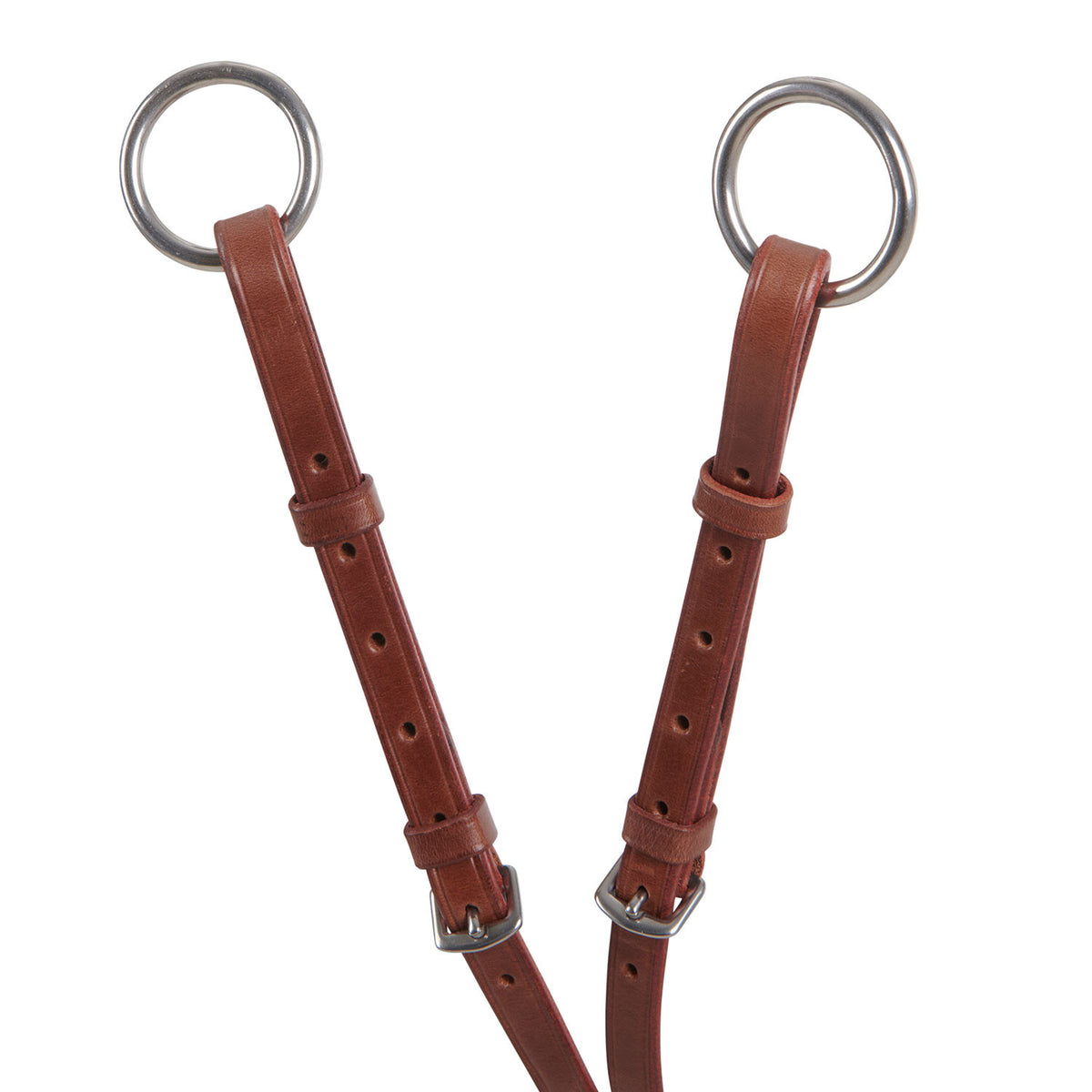 Leather adjustable buckle collier martingale