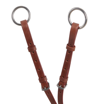 Leather adjustable buckle collier martingale
