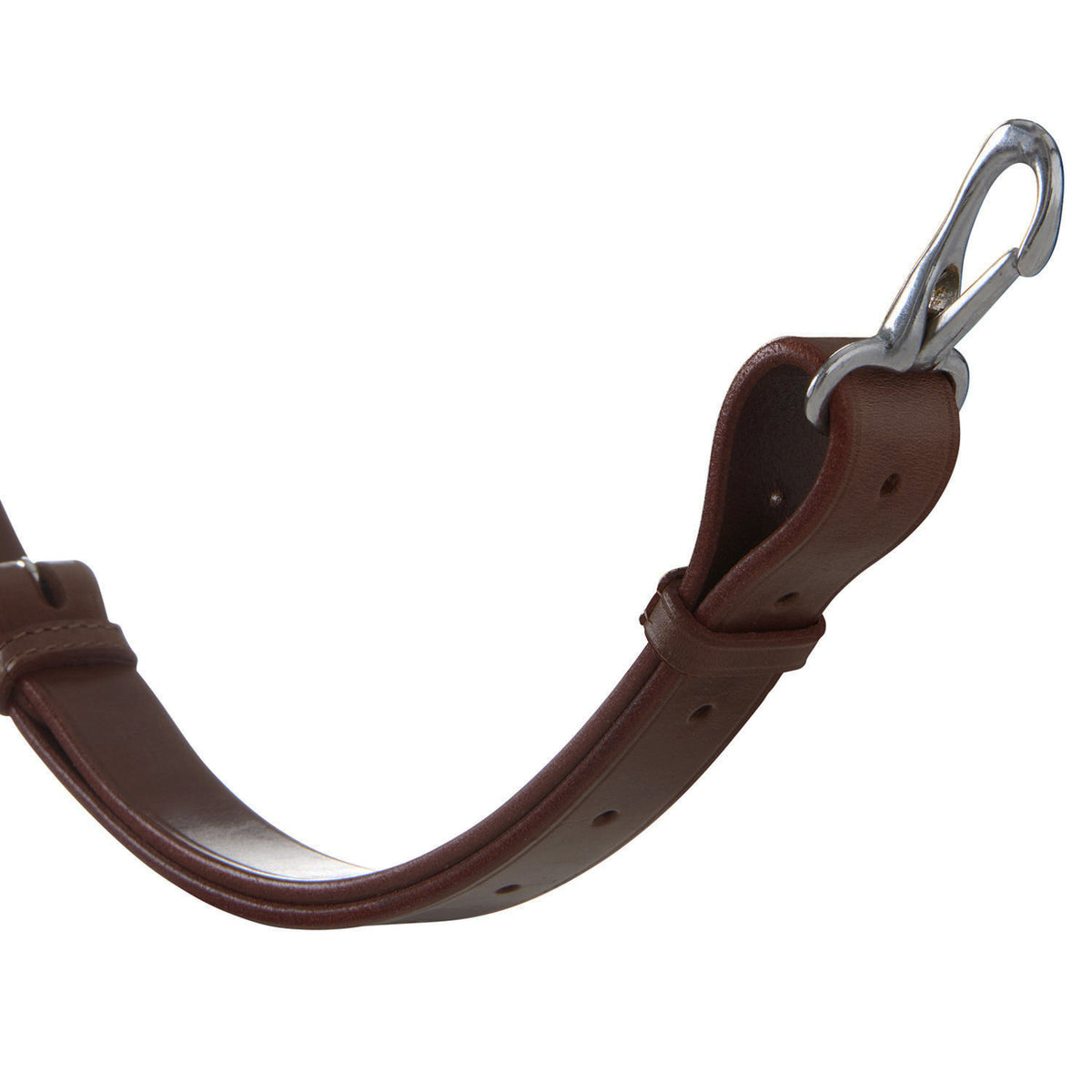Leather adjustable buckle collier martingale