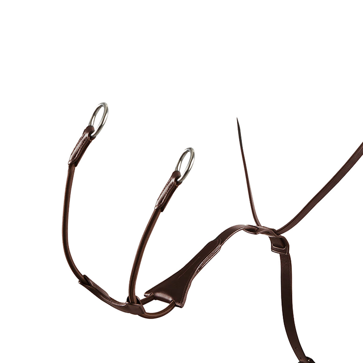 Tanned leather collier martingale