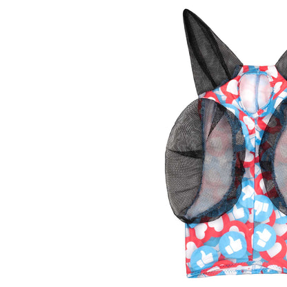 Anti-fly mask with ear cover net