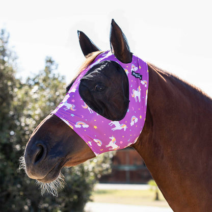 Anti-fly mask with ear cover net.