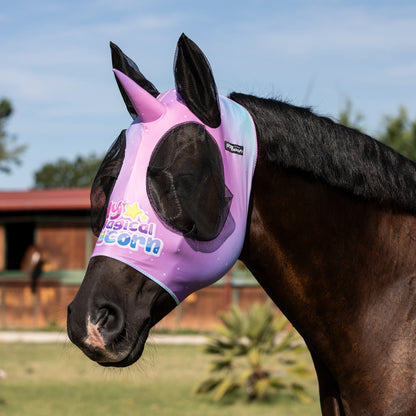 UNICORN  ANTI-FLY MASK WITH EAR COVER NET.