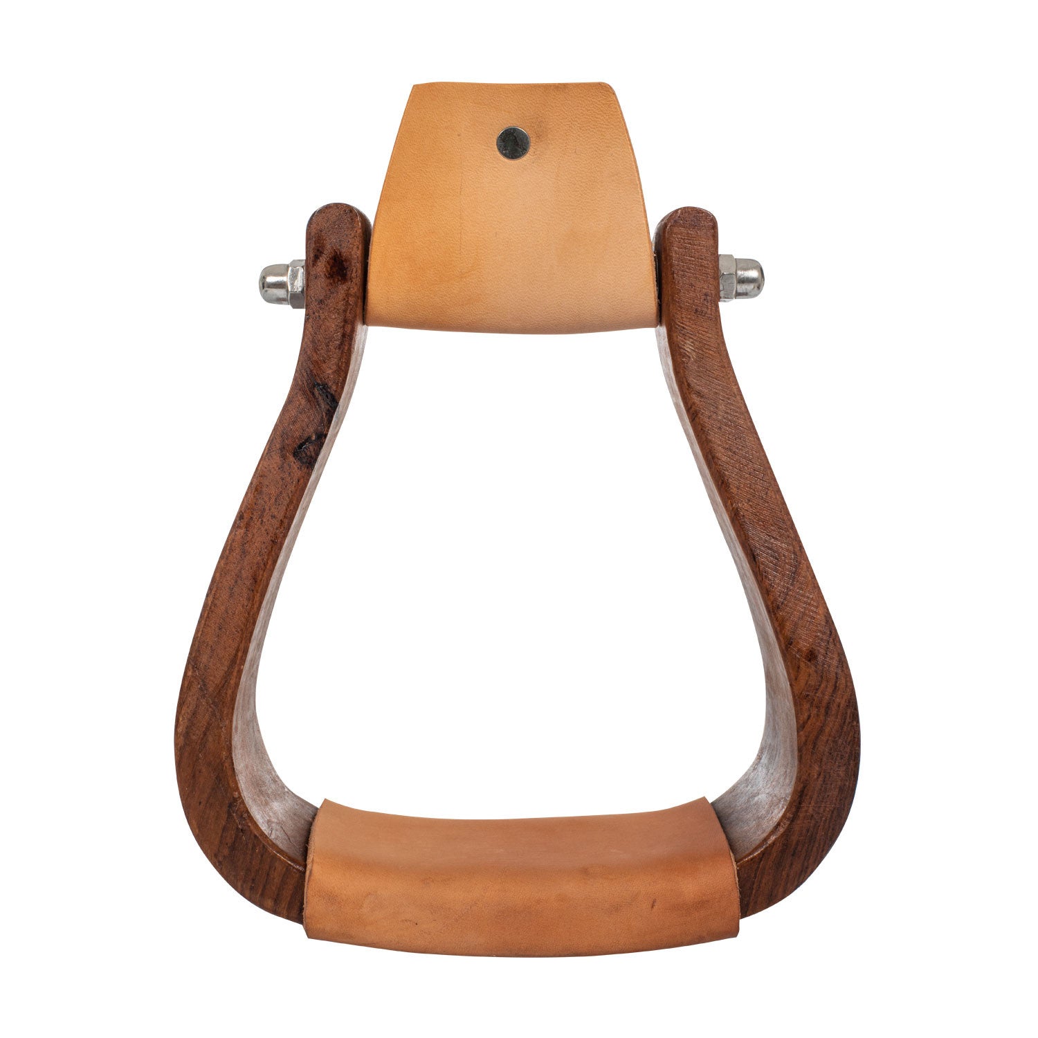 WESTERN WOODEN STIRRUPS WIDE BENCH.