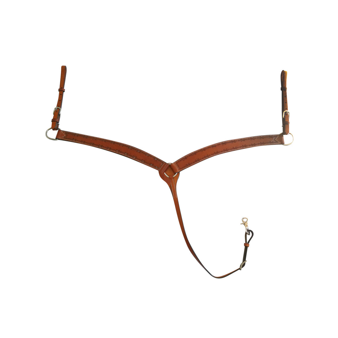 BREAST COLLAR WITH BARBWIRE TOOLING.