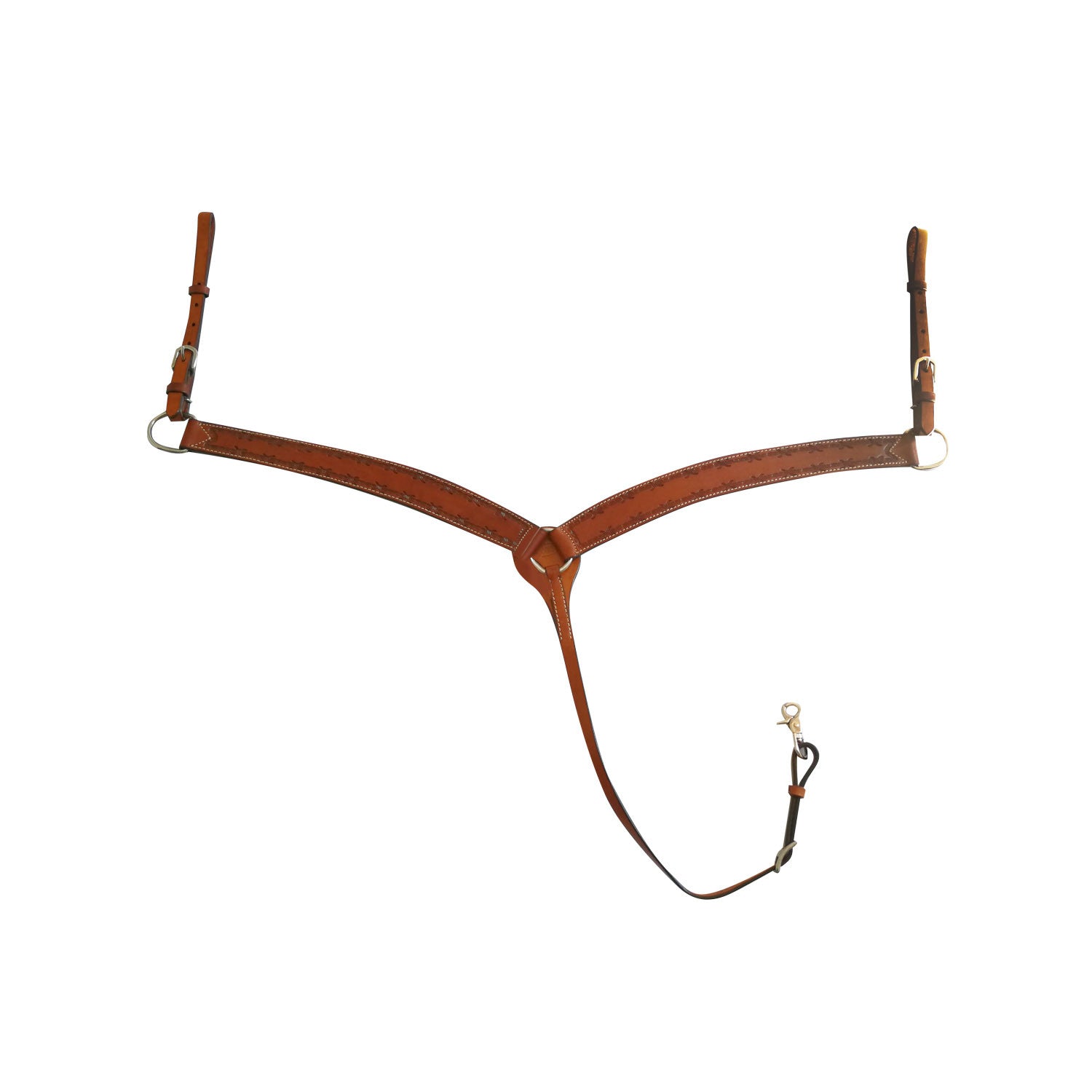 BREAST COLLAR WITH BARBWIRE TOOLING.