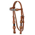 BRIDLE WITH NAVAJO BEADED DECORATIONS.