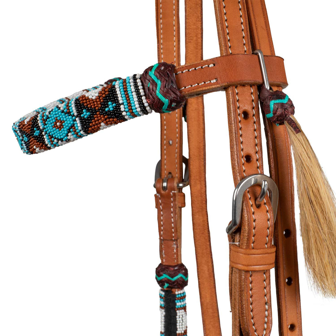 NAVAJO PEARLS WESTERN BRIDLE