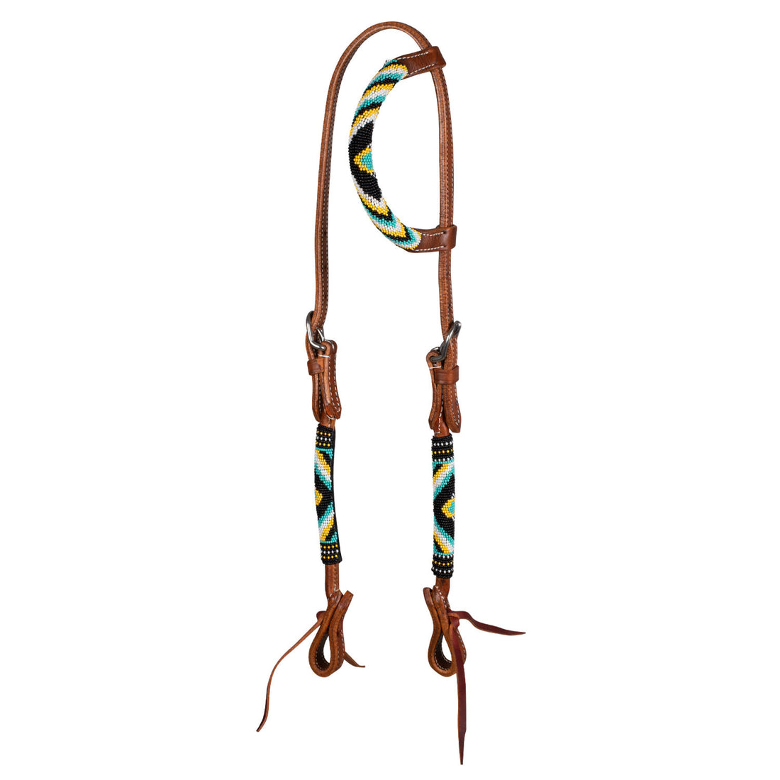 Abstract decorations western bridle.