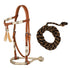 BOSAL BRIDLE WITH HORSEHAIR REINS.