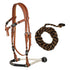 BICOLOR BOSAL SET WITH HORSEHAIR MECATE REINS.