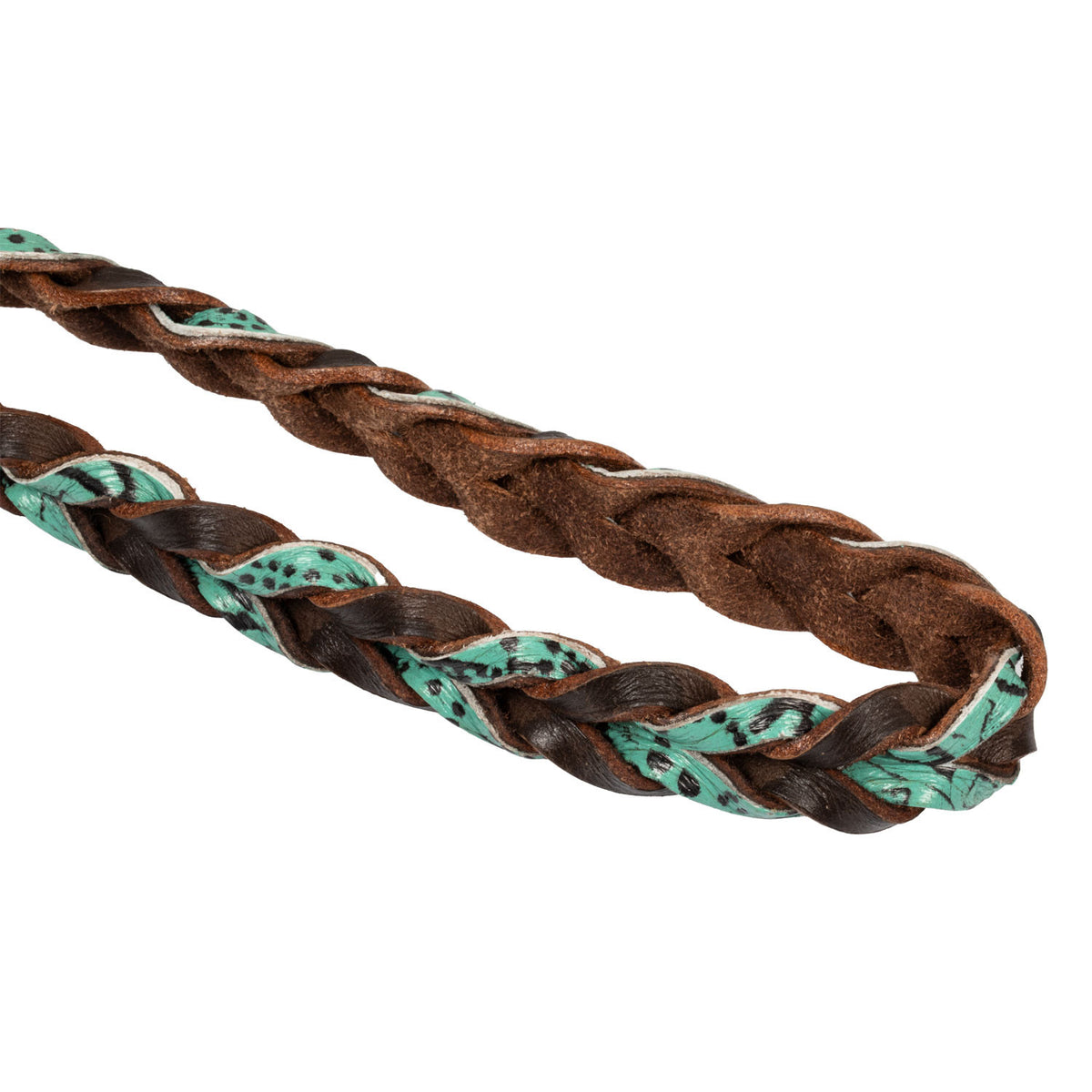 Braided leather decorations reins