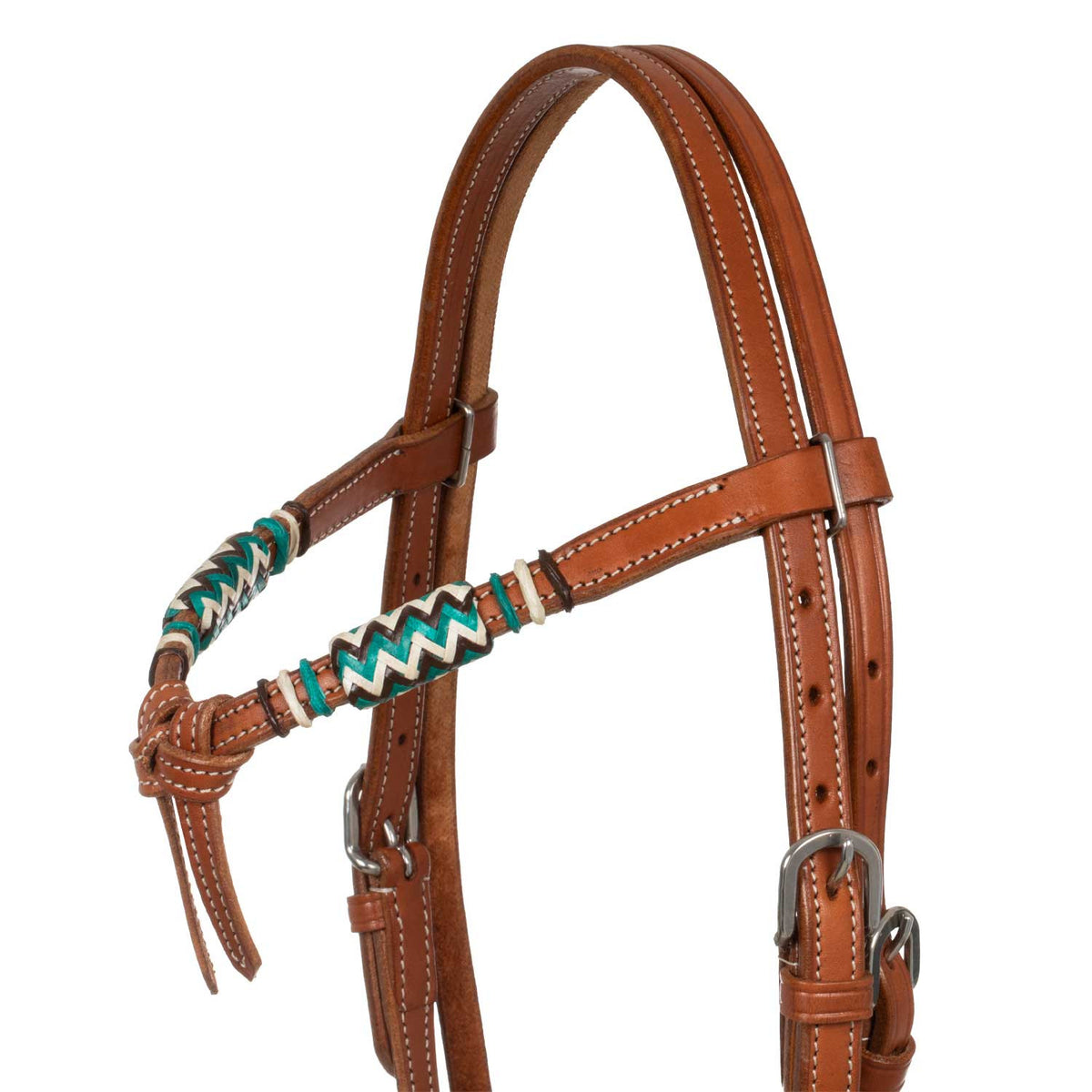 Bosal bridle with cotton mecate reins