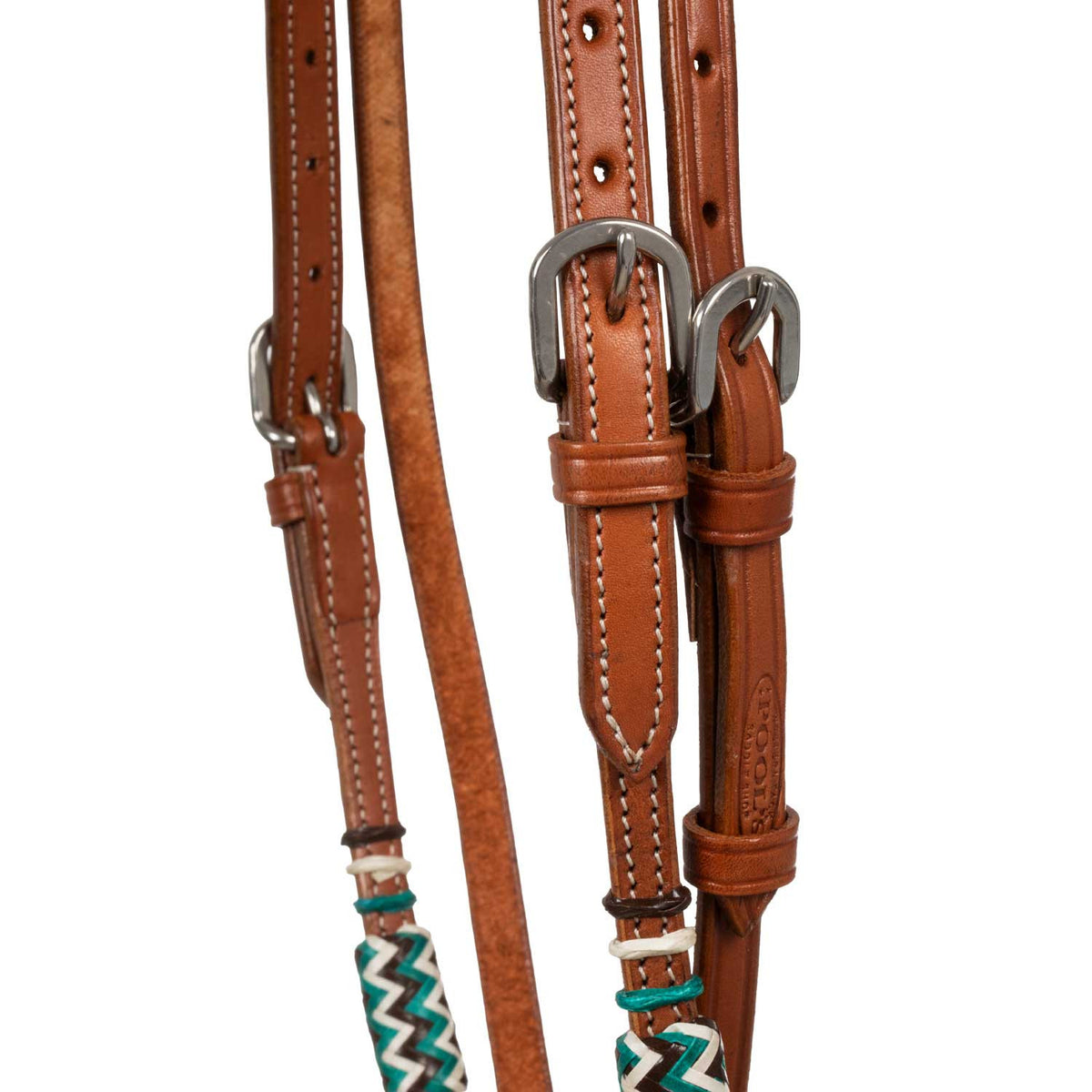 Bosal bridle with cotton mecate reins