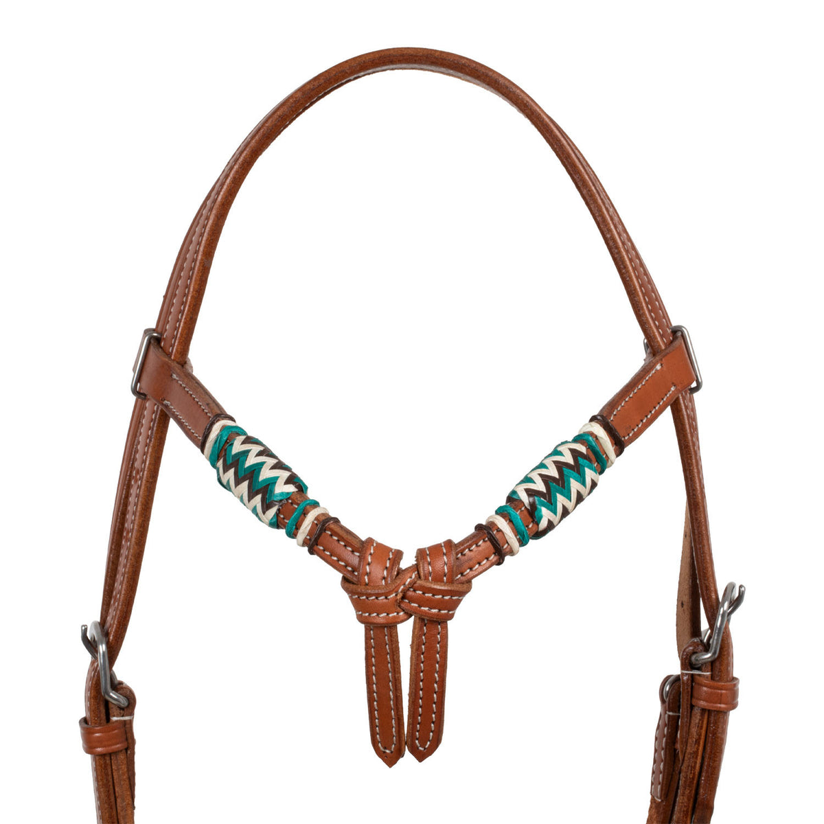 Bosal bridle with cotton mecate reins