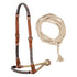 Sand pearls bosal set with cotton mecate reins.