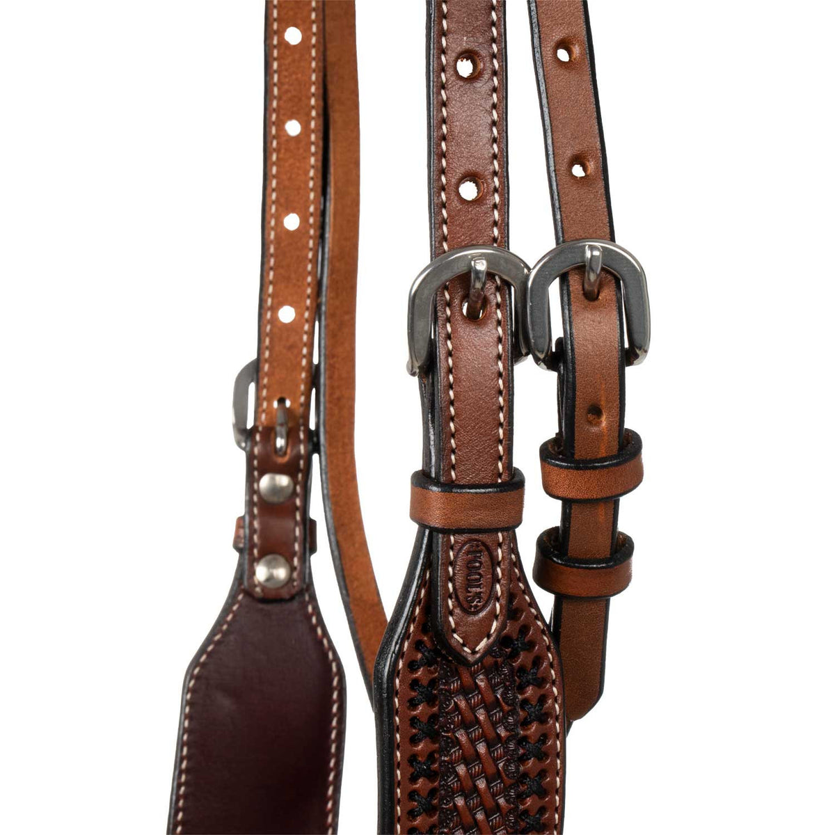 FUTURITY WESTERN BRIDLE WITH BRAIDED BROWBAND
