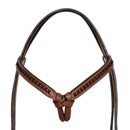 FUTURITY WESTERN BRIDLE WITH BRAIDED BROWBAND