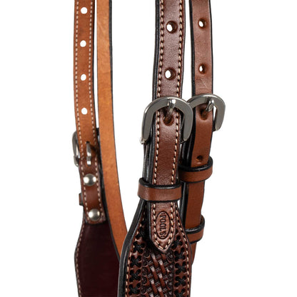 WESTERN BRIDLE WITH WIDE BROWBAND