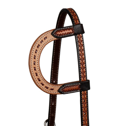 2 TONE ONE EAR WESTERN BRIDLE
