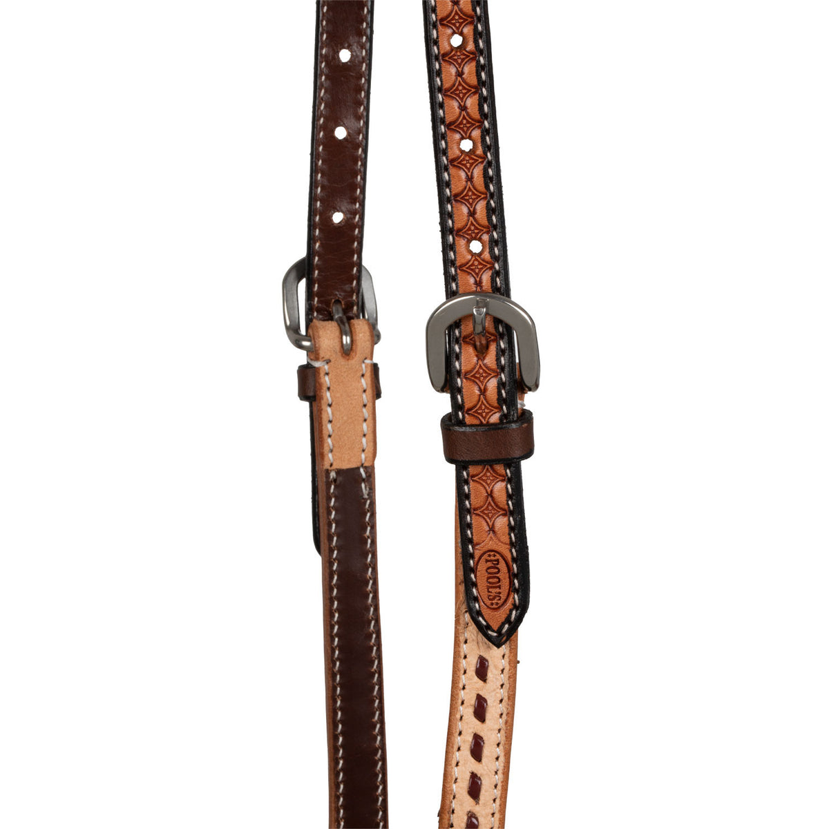 2 TONE ONE EAR WESTERN BRIDLE