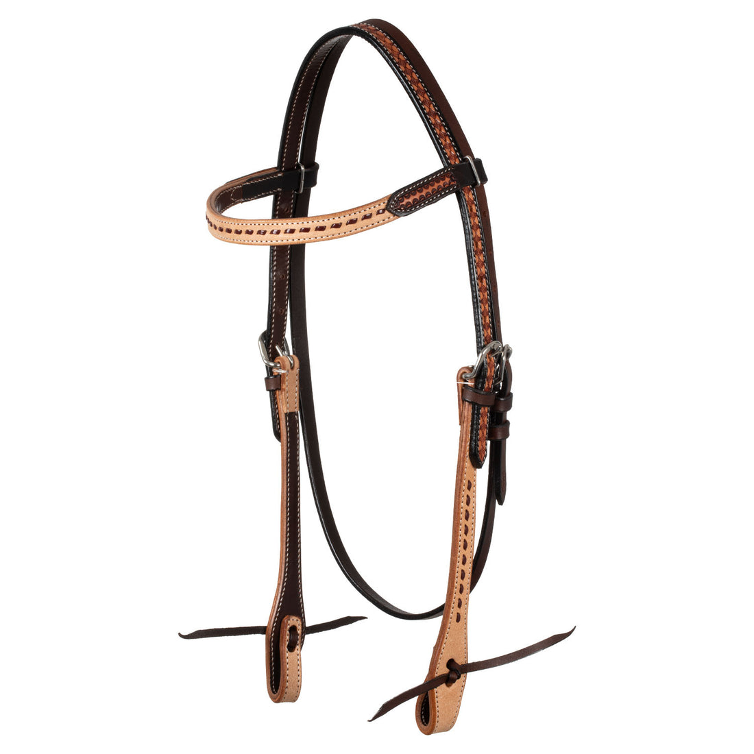 2 TONE WESTERN BRIDLE.