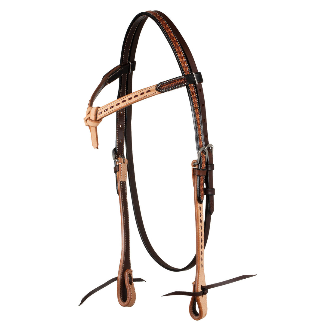 2 TONE FUTURITY WESTERN BRIDLE.