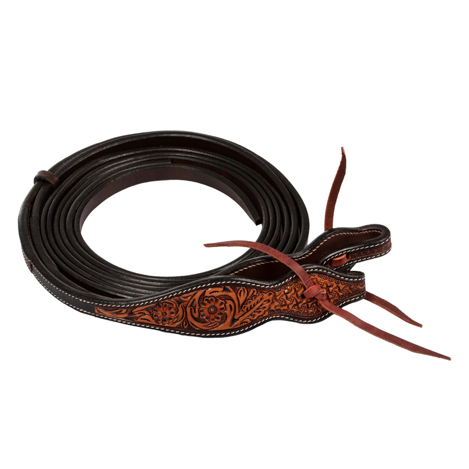 WESTERN REINS FLORAL TOOLING.