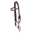 SERAPE BEADED OILED WESTERN BRIDLE.