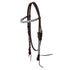 DIAMONDS BEADED OILED WESTERN BRIDLE.