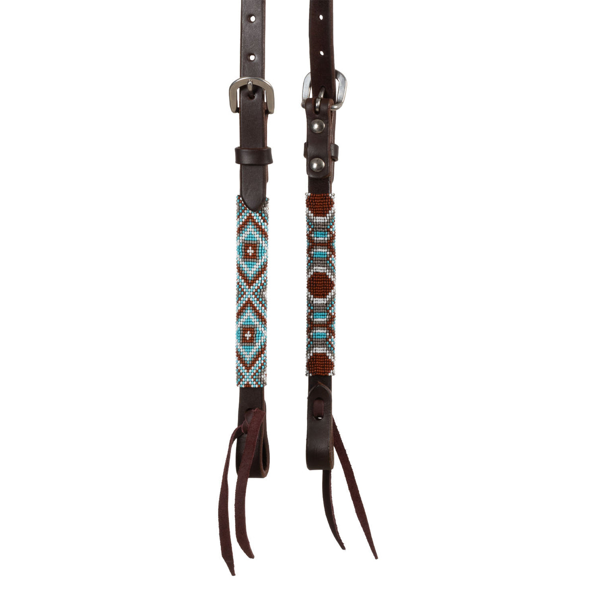 DIAMONDS BEADED OILED WESTERN ONE EAR BRIDLE