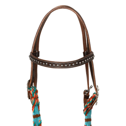 ROPE WAVES WESTERN BRIDLE