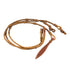 BRAIDED RAWHIDE WESTERN REINS.