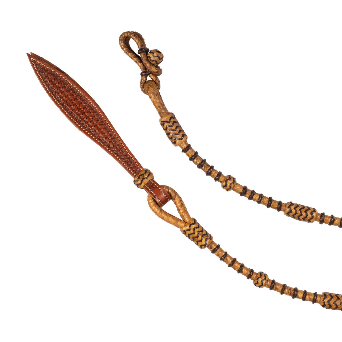 BRAIDED RAWHIDE WESTERN REINS