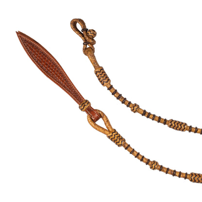 BRAIDED RAWHIDE WESTERN REINS