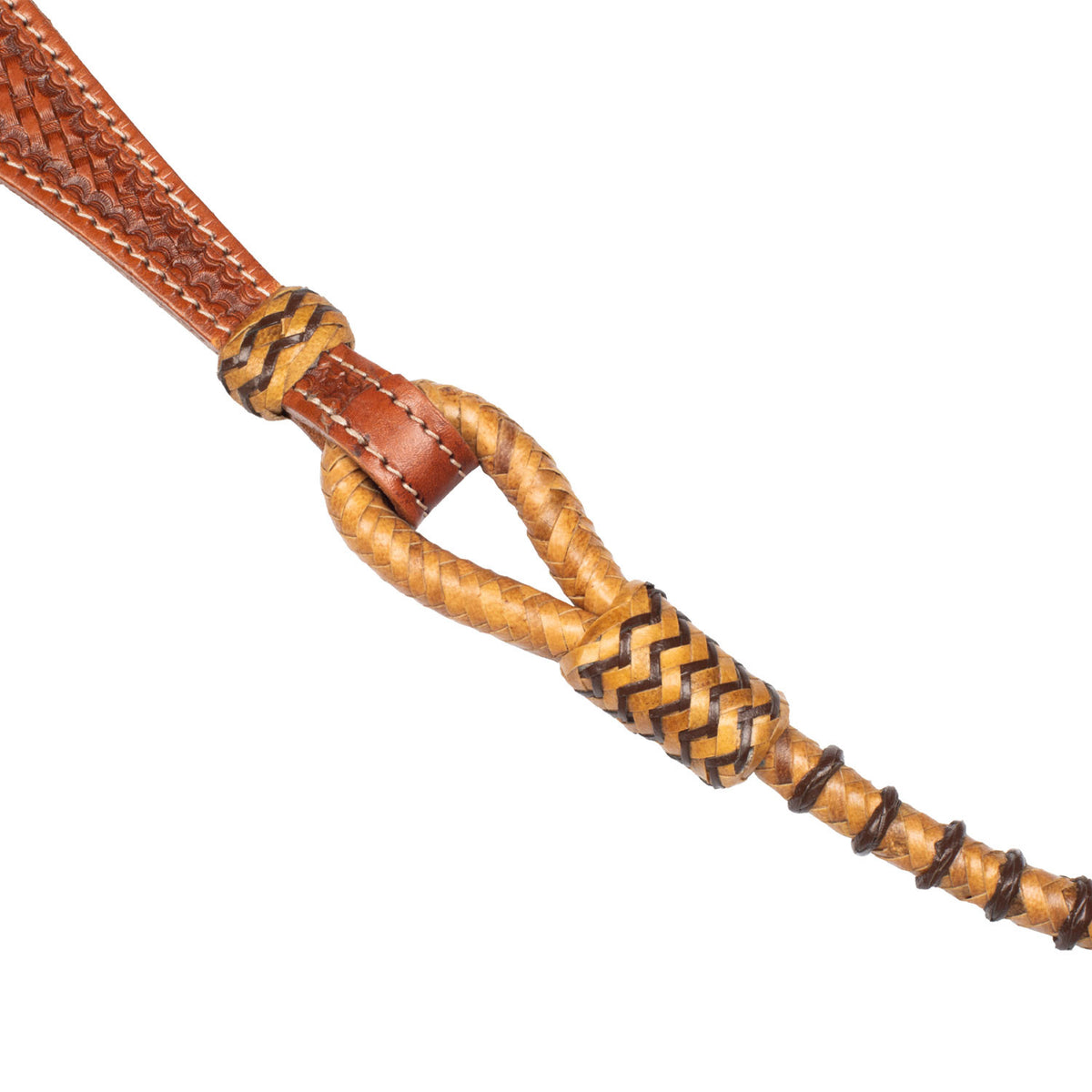BRAIDED RAWHIDE WESTERN REINS