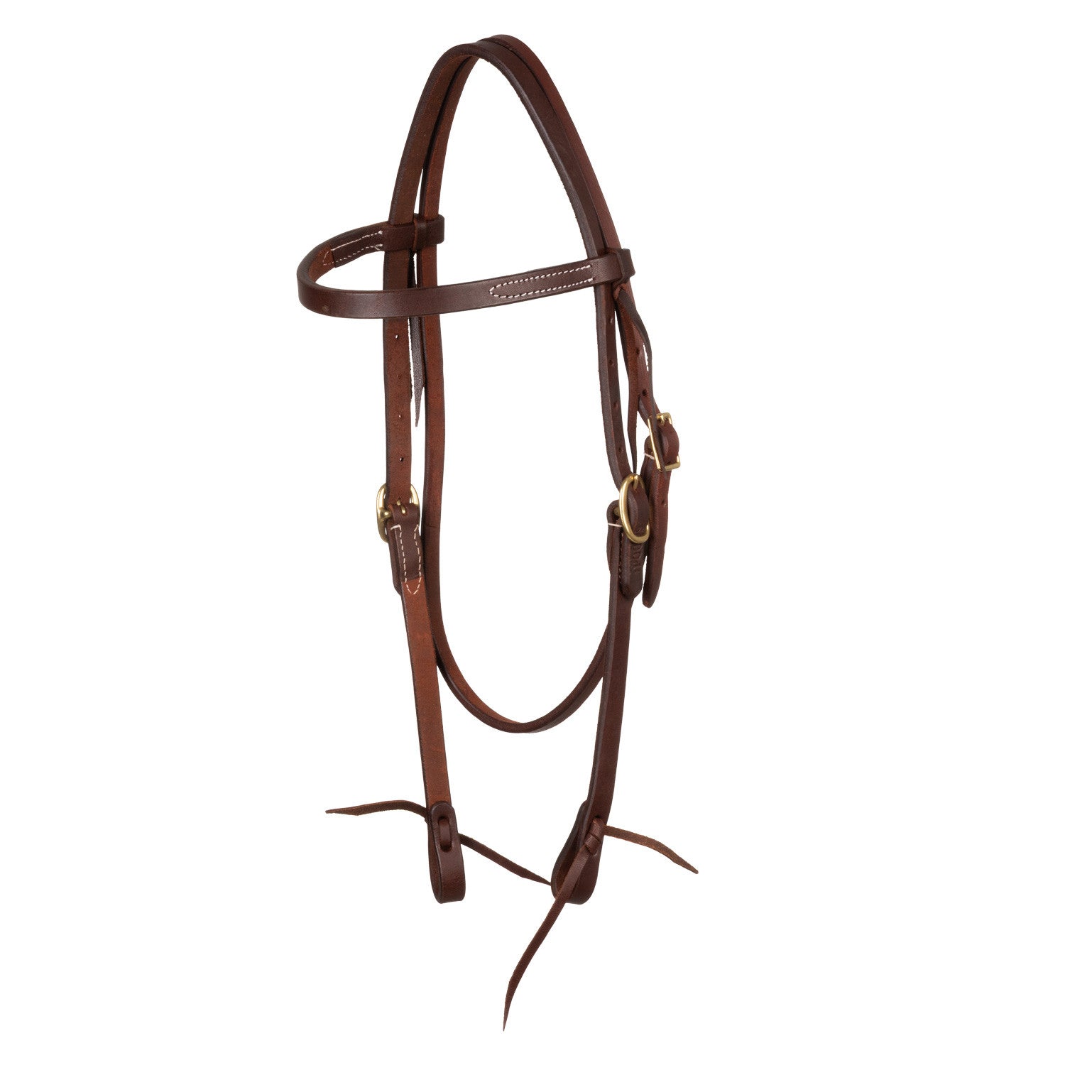 WESTERN TIE ENDS BROWBAND BRIDLE.