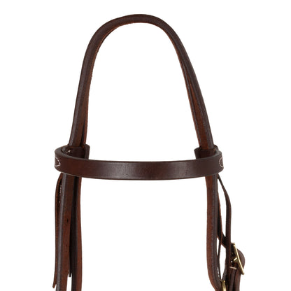 WESTERN TIE ENDS BROWBAND BRIDLE