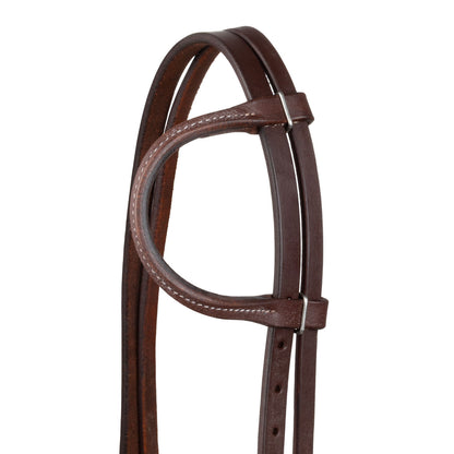 One-ear western bridle w/throat latch