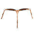 WESTERN BREASTCOLLAR DARK FLORAL TOOLING.
