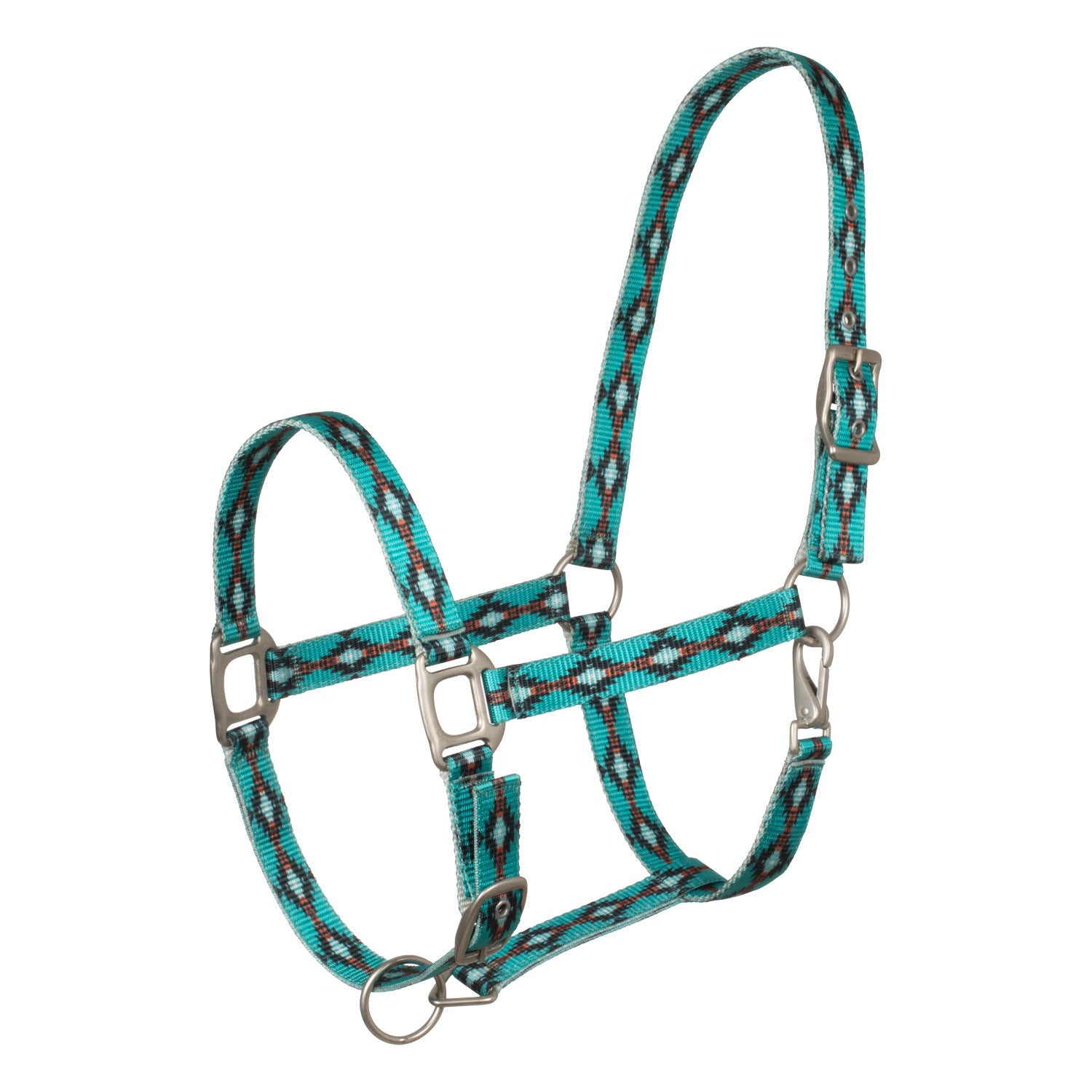 Navajo design nylon halter.