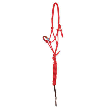 Pearls knot halter with lead.
