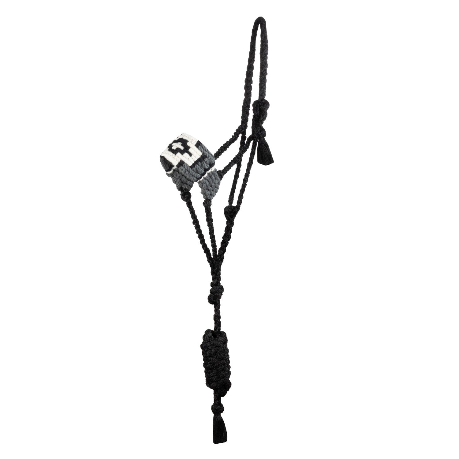 Diamond design Mohair rope halter.