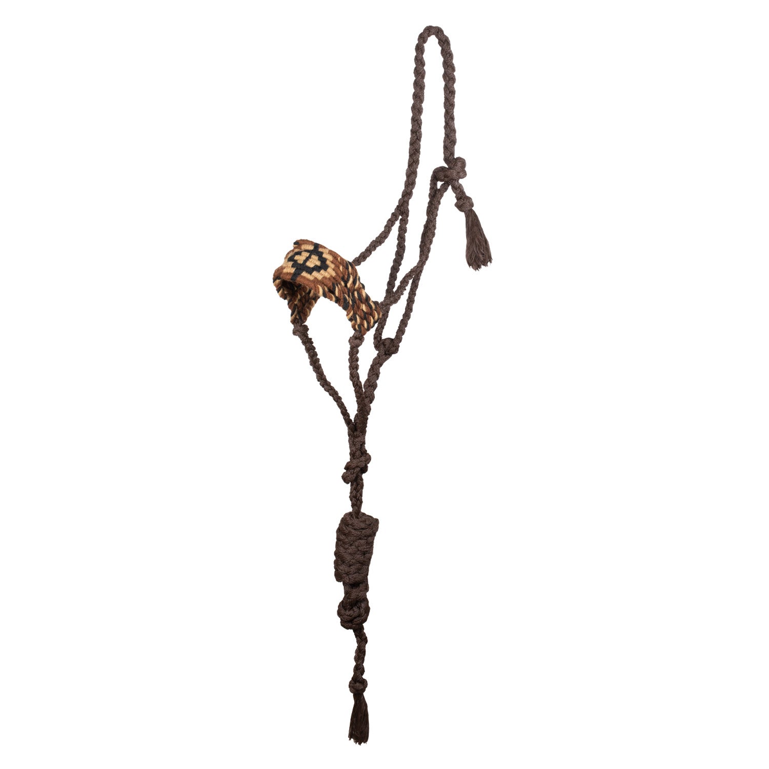 Diamond design Mohair rope halter.