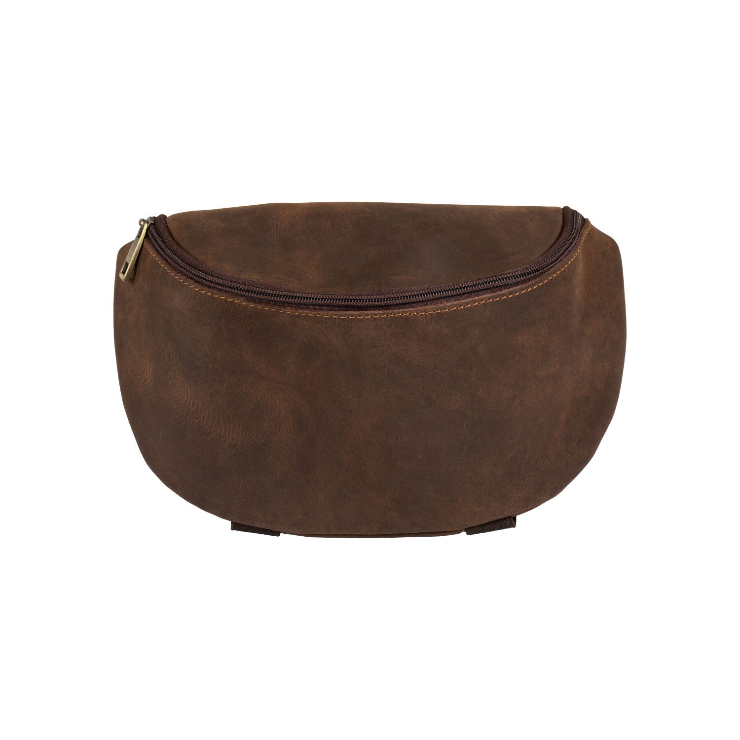 LEATHER POMMEL BAG.