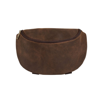 LEATHER POMMEL BAG.